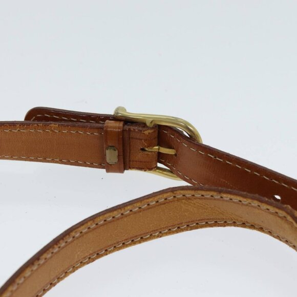 CELINE Macadam Canvas Shoulder Bag PVC Leather Brown - Picture 12 of 16